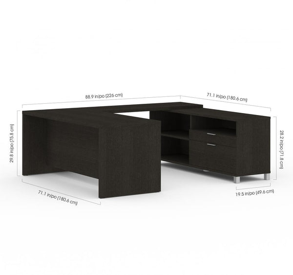 72W U-Shaped Executive Desk