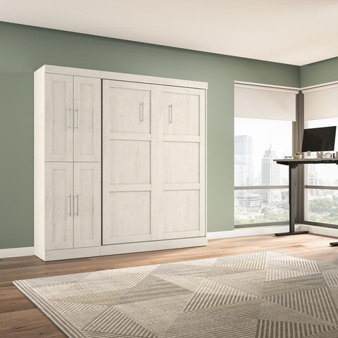 Full Murphy Bed with Closet Organizer (84W)