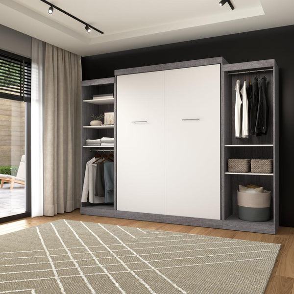 Queen Murphy Bed with 2 Closet Organizers (115W)