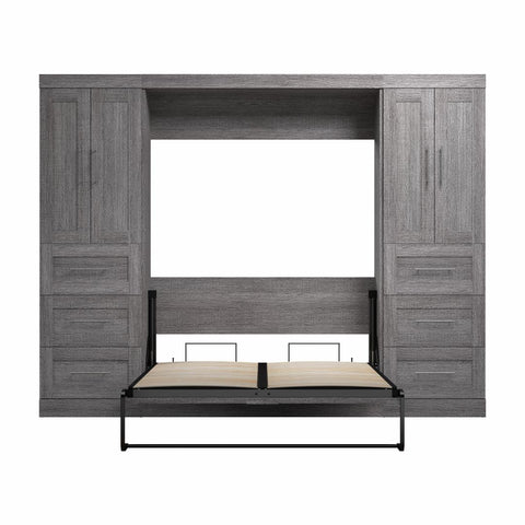 Full Murphy Bed with Closet Storage Cabinets (109W)