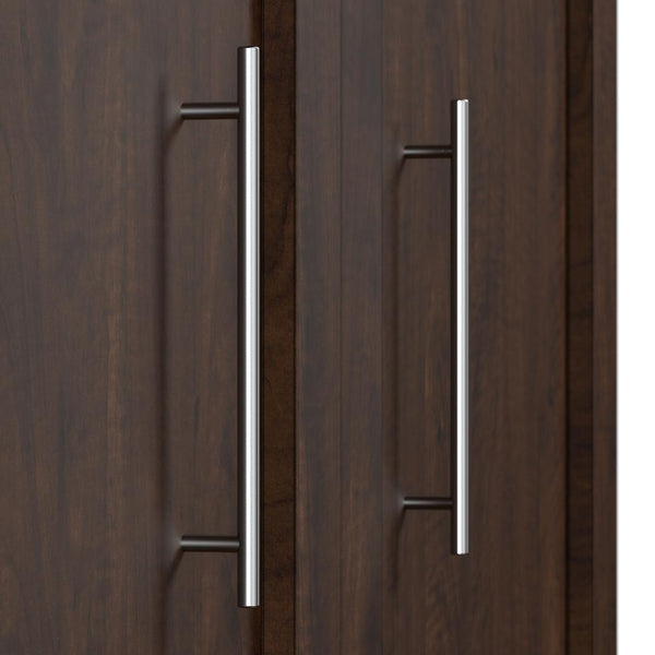 Queen Murphy Bed and 2 Shelving Units with Drawers (115W)