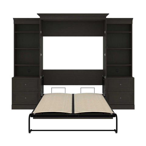 Full Murphy Bed and 2 Shelving Units with 2 Drawers (109W)