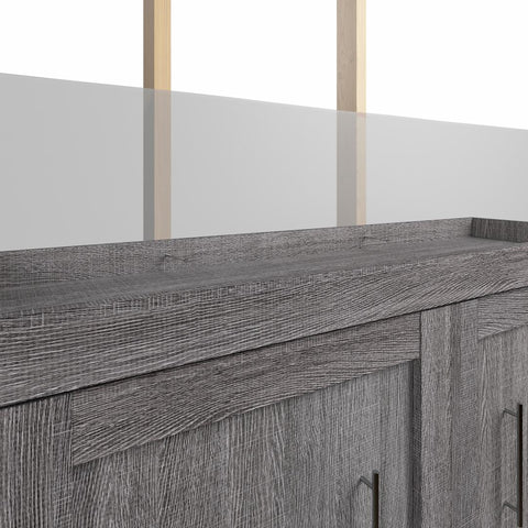 Full Murphy Bed with Shelves and Drawers (100W)