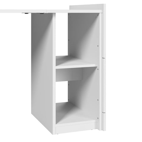 109W Full Size Murphy Bed with Pull-Out Desk and Storage