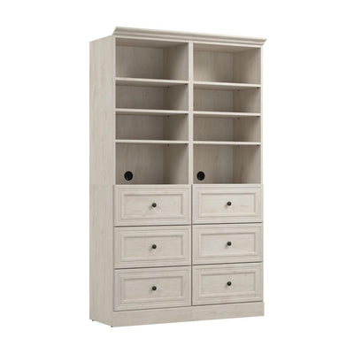 Traditional Closet System with Shelves & Drawers, 50W x 20D