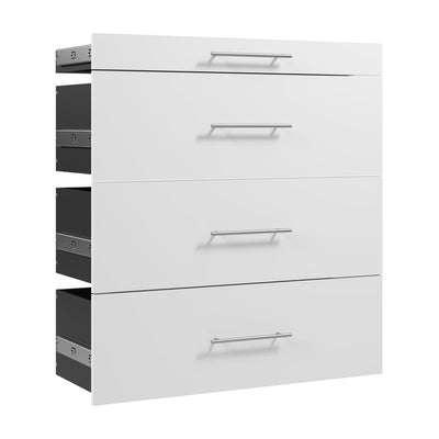 Modular Drawers (4) Set, Slab Style, 36W x 16D