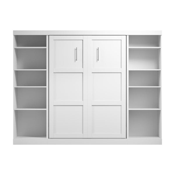 Full Murphy Bed with 2 Shelving Units (109W)