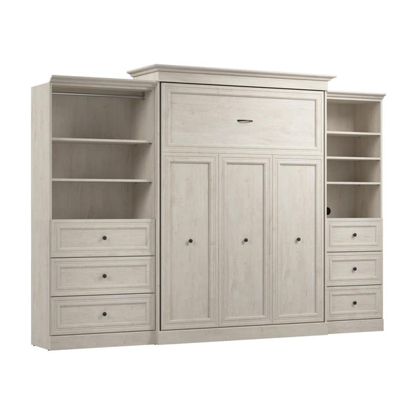 Queen Murphy Bed and Closet Organizers with Drawers (126W)