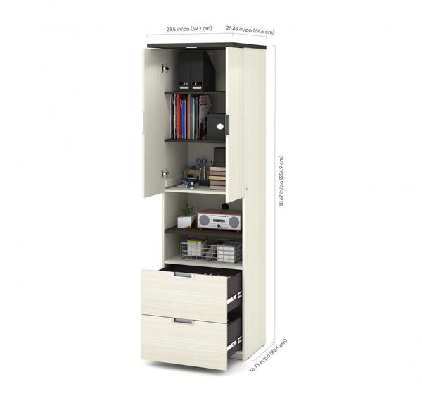 Full Murphy Bed with Desk and two Storage Units (107“)