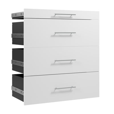 Modular Drawers (4) Set, Slab Style, 36W x 25D