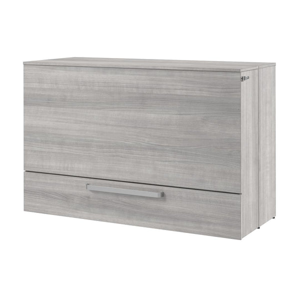 63W Queen Murphy Cabinet Bed with Pullout Drawer