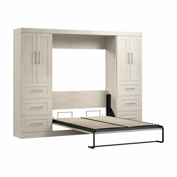Full Murphy Bed with Closet Storage Cabinets (109W)