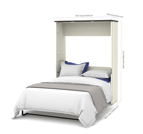 Full Murphy Bed with Desk and two Storage Units (107“)