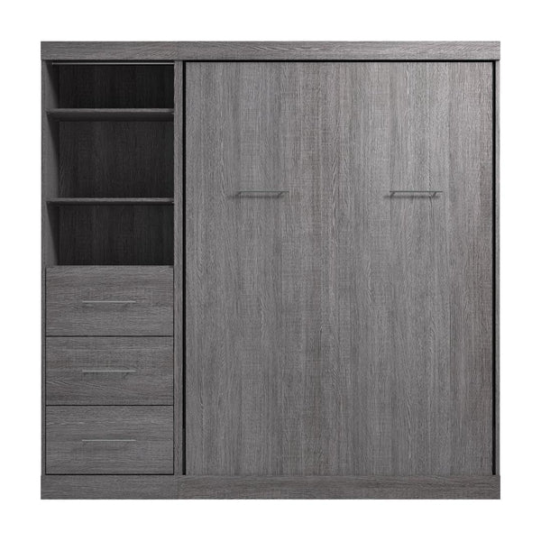 Full Murphy Bed and Closet Organizer with Drawers (84W)