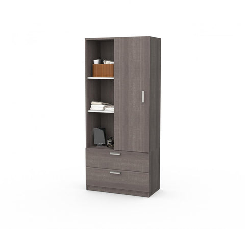 Queen Murphy Bed with Storage Cabinet (101W)