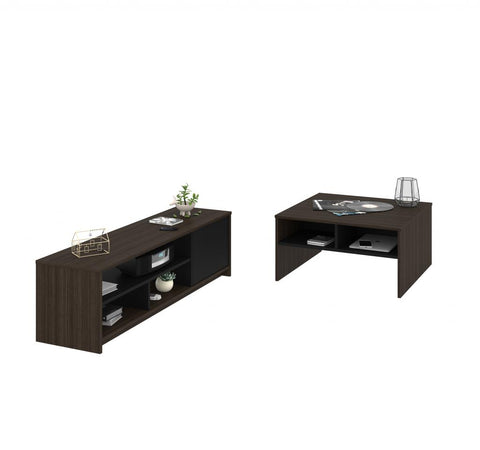 2-Piece set including a coffee table and a TV stand