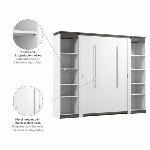 Full Murphy Bed with Shelves (100W)