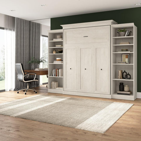 Queen Murphy Bed and 2 Closet Organizers (115W)