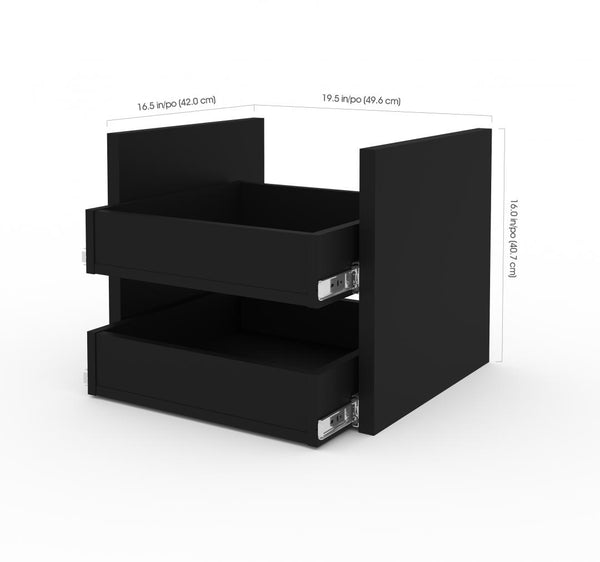 4-Piece Set including a Workbench with Pegboard and Stackable Storage Cabinets