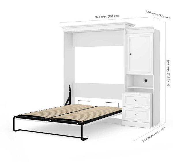 Queen Murphy Bed with Storage and Desk