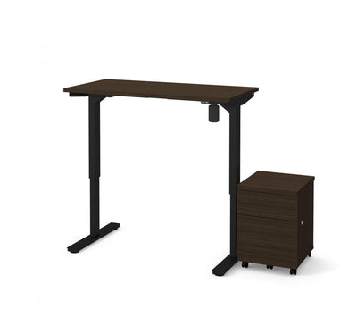 2-Piece set including 24“ x 48“ standing desk and a mobile pedestal