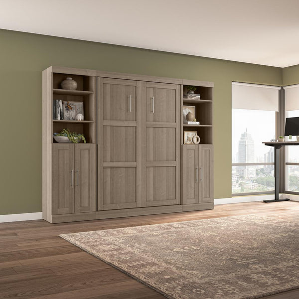 Full Murphy Bed with Closet Storage Organizers (109W)