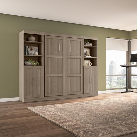 Full Murphy Bed with Closet Storage Organizers (109W)