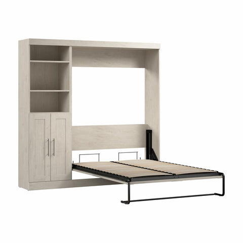 Full Murphy Bed and Closet Organizer with Doors (84W)