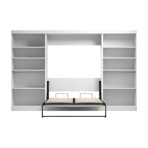 Full Murphy Bed with 2 Shelving Units (131W)