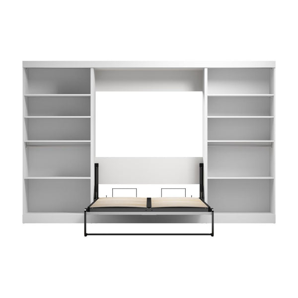 Full Murphy Bed with 2 Shelving Units (131W)