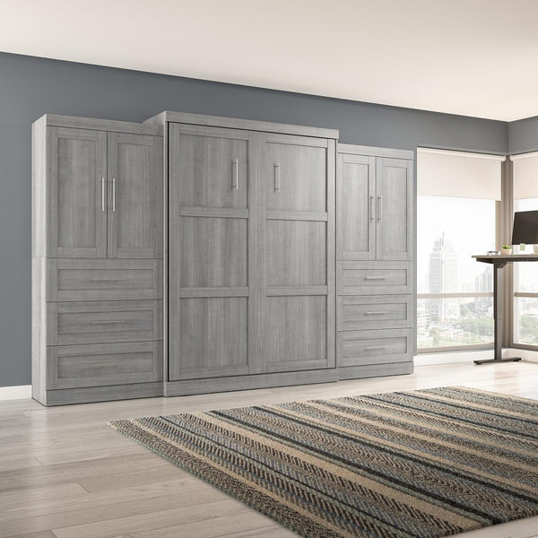 Queen Murphy Bed with Wardrobes (136W)