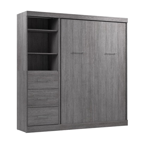 Full Murphy Bed and Closet Organizer with Drawers (84W)