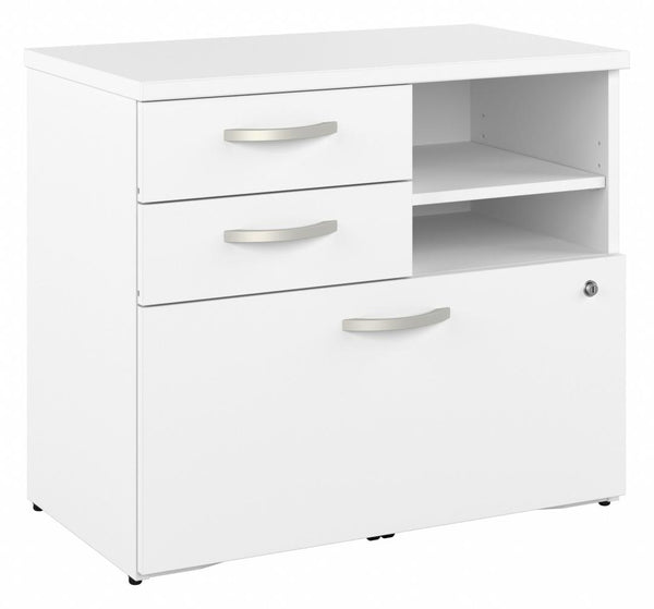 Office Storage Cabinet with Drawers and Shelves