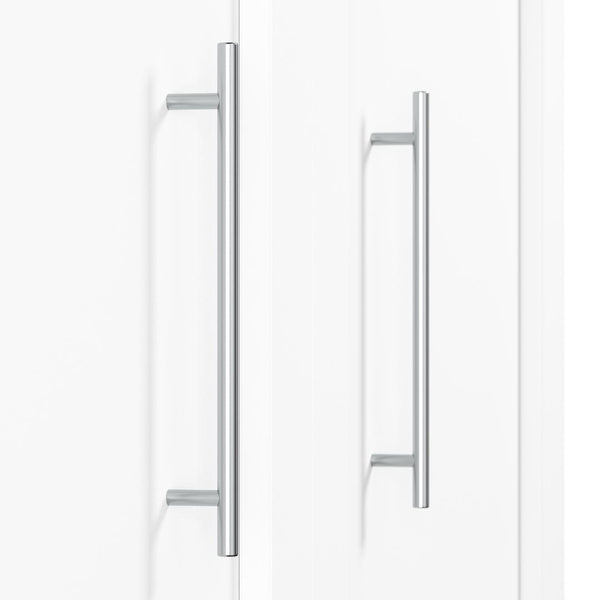 Queen Murphy Bed and 2 Shelving Units with Drawers (115W)