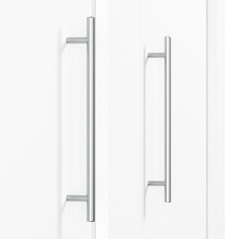 Queen Murphy Bed and 2 Shelving Units with Drawers (115W)