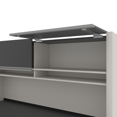 72W U-Shaped Executive Desk with Pedestal and Hutch