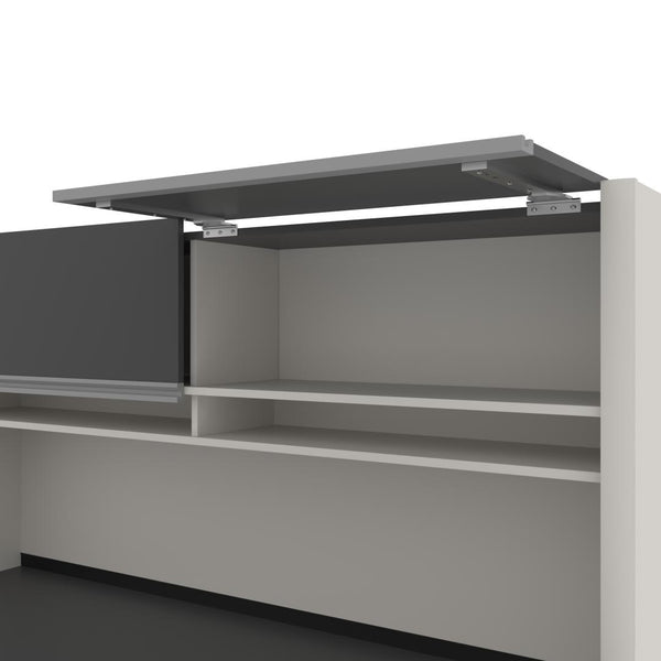 72W U-Shaped Executive Desk with Pedestal and Hutch