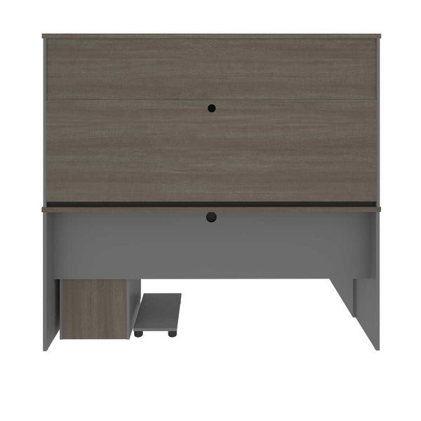 72W L-Shaped Desk with Pedestal and Hutch