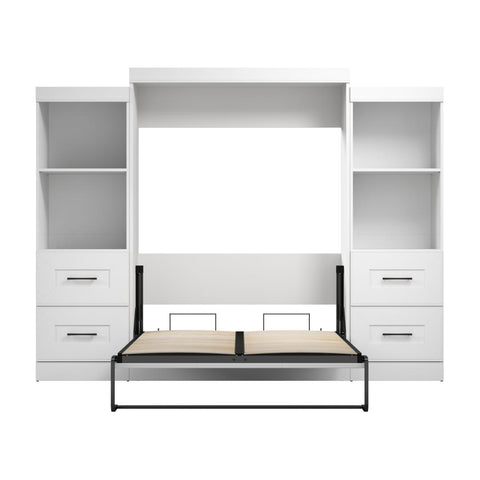 Full Murphy Bed and Closet Organizers with Drawers (110W)