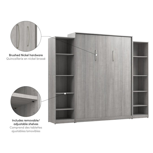 Queen Murphy Bed with Closet Organizers (105W)