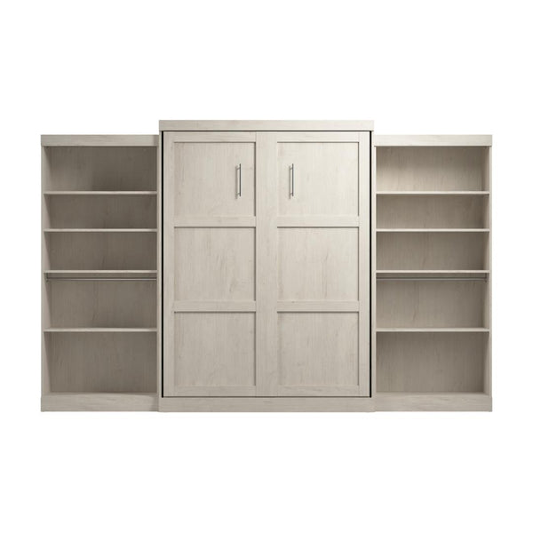 Queen Murphy Bed with 2 Shelving Units (137W)