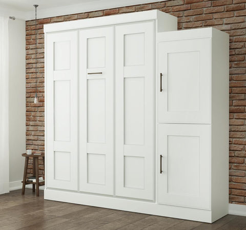 Queen Murphy Bed and 1 Storage Unit (90”)