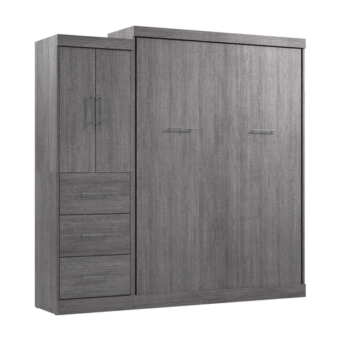 Queen Murphy Bed with Wardrobe (90W)