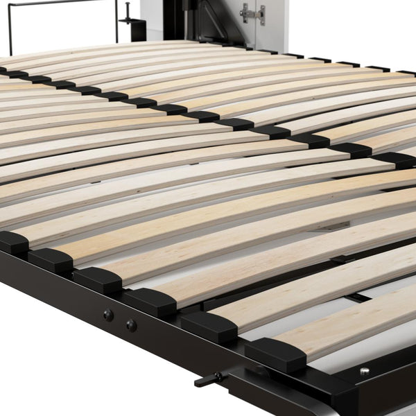 107W Full Murphy Bed with 2 Storage Cabinets