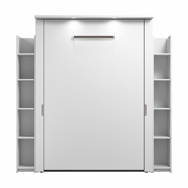 81W Full Murphy Bed with Shelves