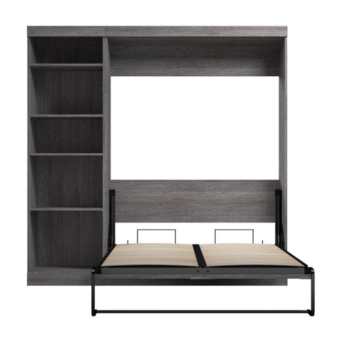 Full Murphy Bed with Shelving Unit (84W)