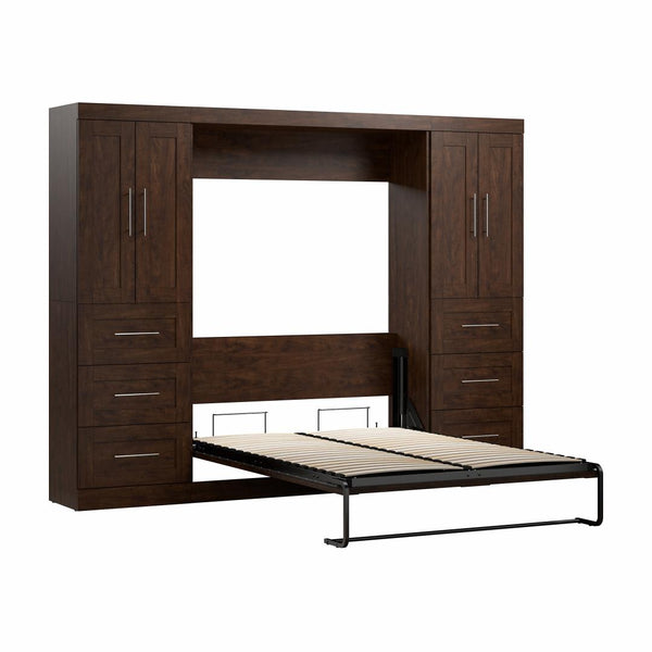 Full Murphy Bed with Closet Storage Cabinets (109W)