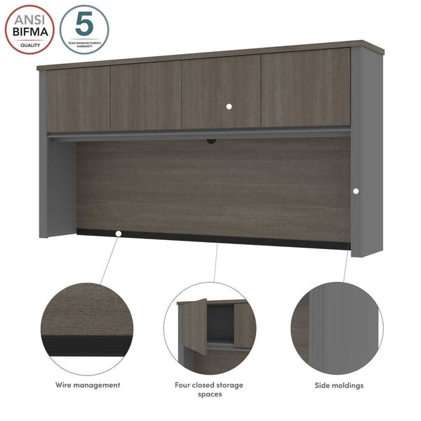 72W Hutch for Desk Shell