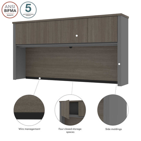 72W Hutch for Desk Shell