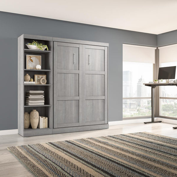 Full Murphy Bed with Shelving Unit (84W)
